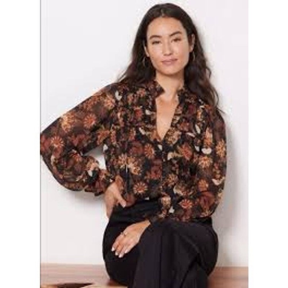 Evereve Jaci Blouse Small‎ NWT - Picture 1 of 12